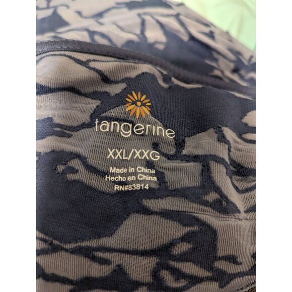 New Tangerine Ladies Sleeveless Tank Top XXL Blue Print Casual Lightweight - Picture 5 of 5